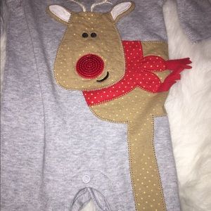 Baby Girl Christmas Reindeer Romper